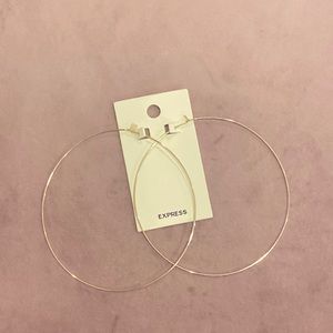 Oversized hoop earrings